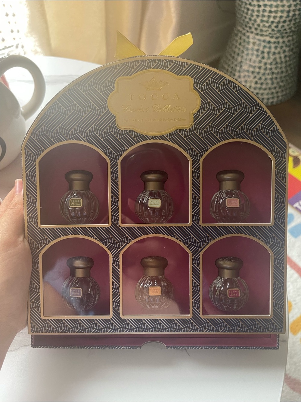 Tocca boxed set back label
